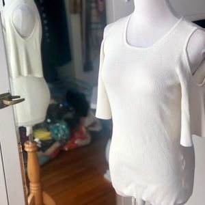 Banana Republic Cold Shoulder Cotton Sweater/Top